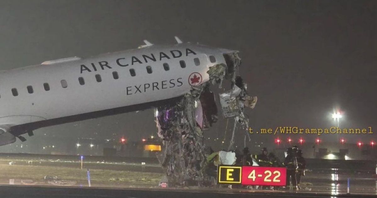Air Canada aircraft collides at LaGuardia airport, New York, two people were killed (Photo/X)