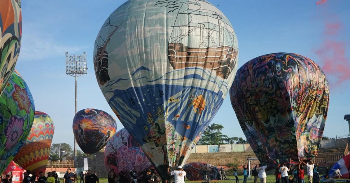 Indonesians hold air balloon festival in two locations in Central Java on Saturday and Sunday (Photo/Transport Ministry)