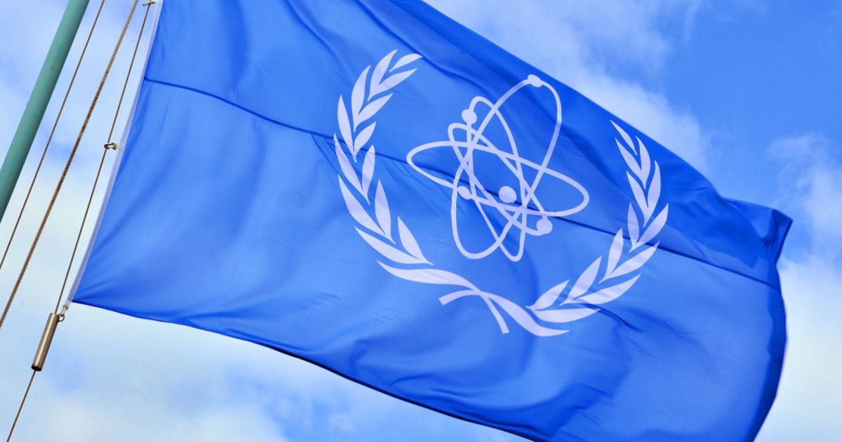 IAEA's flag (Photo/X/IAEA)