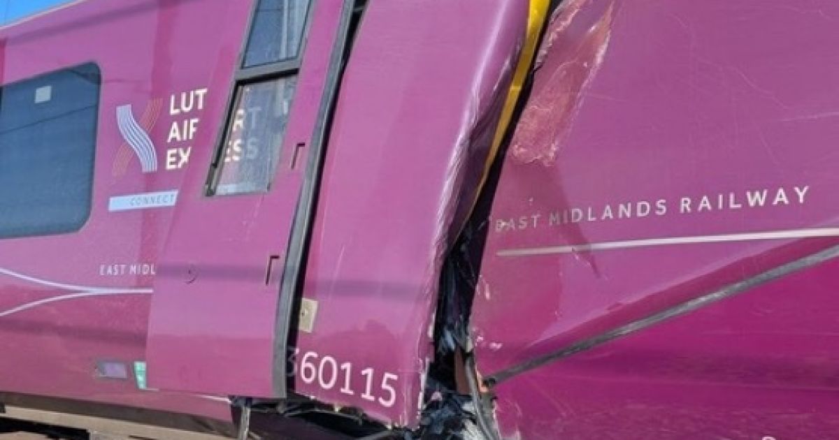 Two passenger trains collided in Belford, UK on Friday, 19 June 2026, killing one train driver (Photo/X/World Insights)