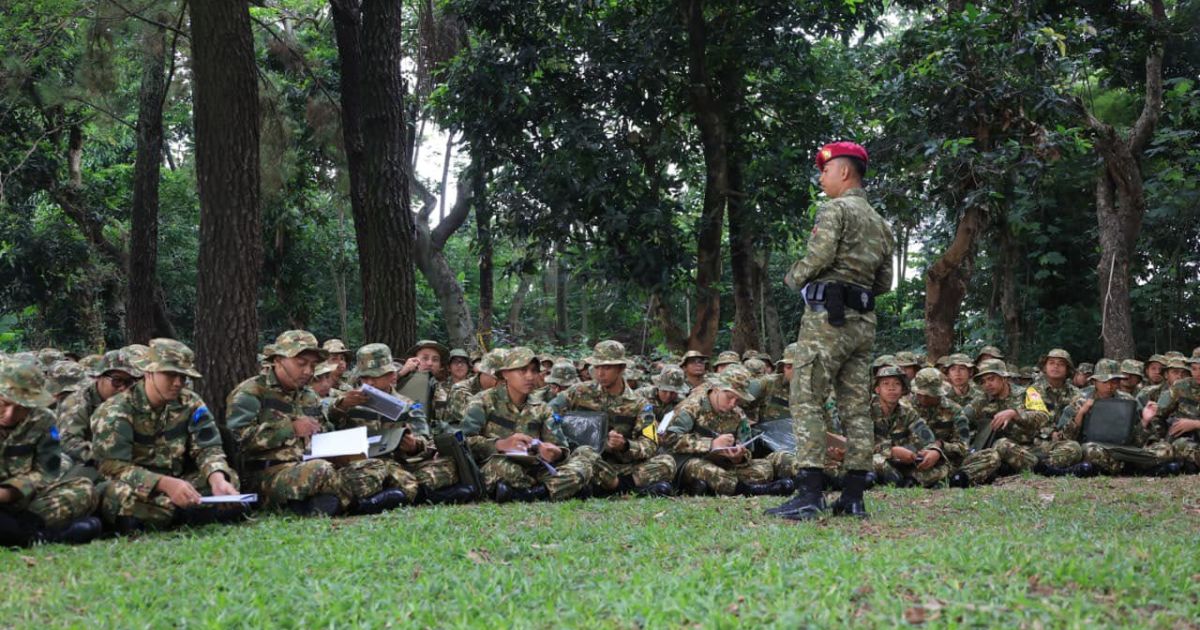 Indonesia's candidate cooperative managers join basic military drills (Photo/file/Defense Ministry)