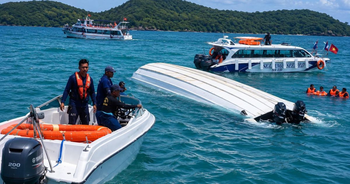 Search and rescue operation is ongoing after a speedboat carrying 32 Indian tourists and four crew capsized in Vietnam on Saturday, 11 July 2026 (Photo/Opinion India)