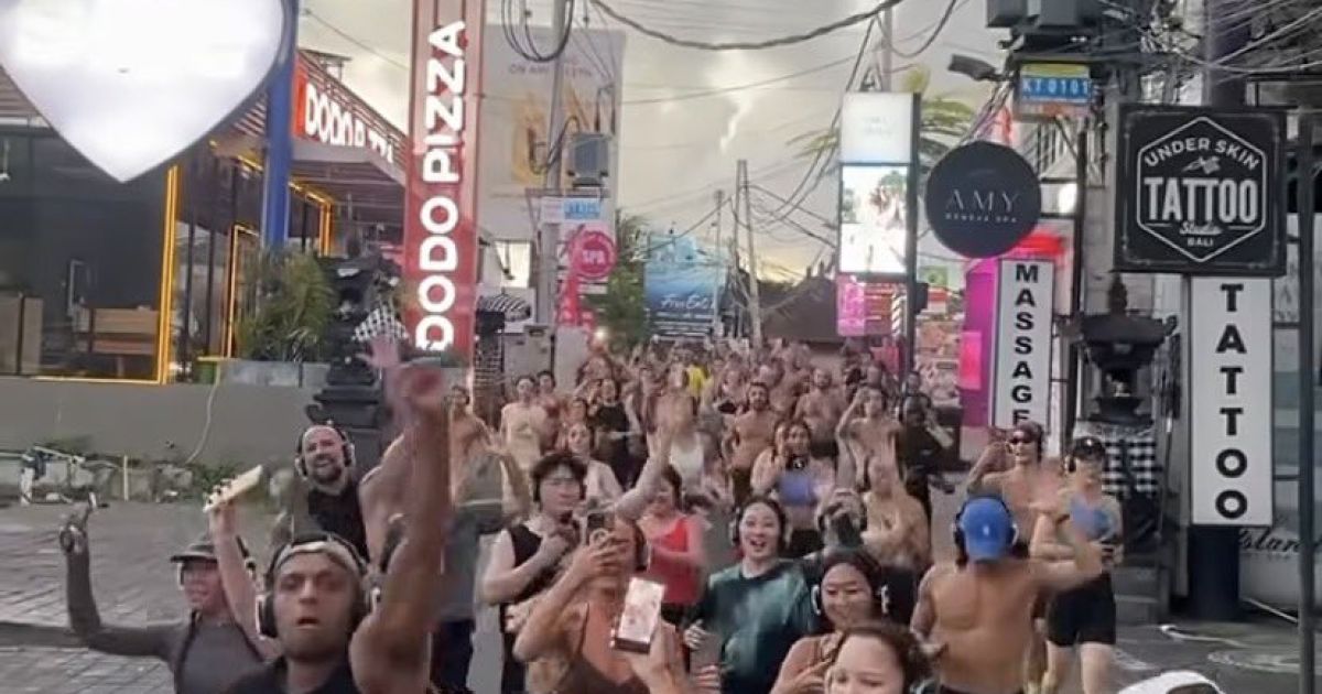 "Bali Silent DIsco" running took place in Bali on Wednesday, 22 July 2026 (Photo/X/Lambe Saham)