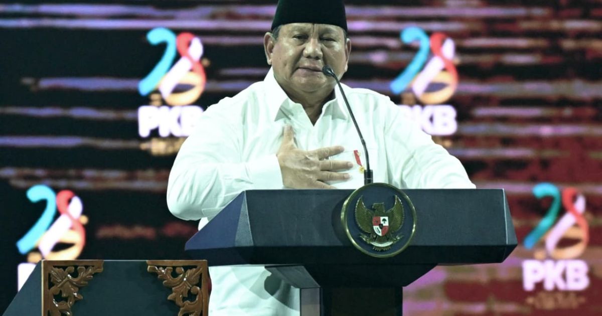 President Prabowo Subianto during the 28th anniversary commemoration of the National Awakening Party (PKB) held at the Jakarta International Convention Center (JICC), Jakarta on Thursday, 23 July 2026 (Photo/Presidential Secretariat)