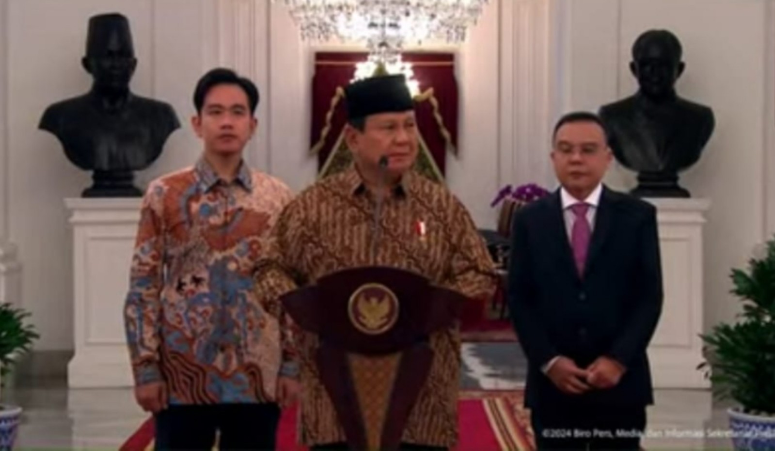 President Prabowo Announces ‘Merah Putih’ Cabinet