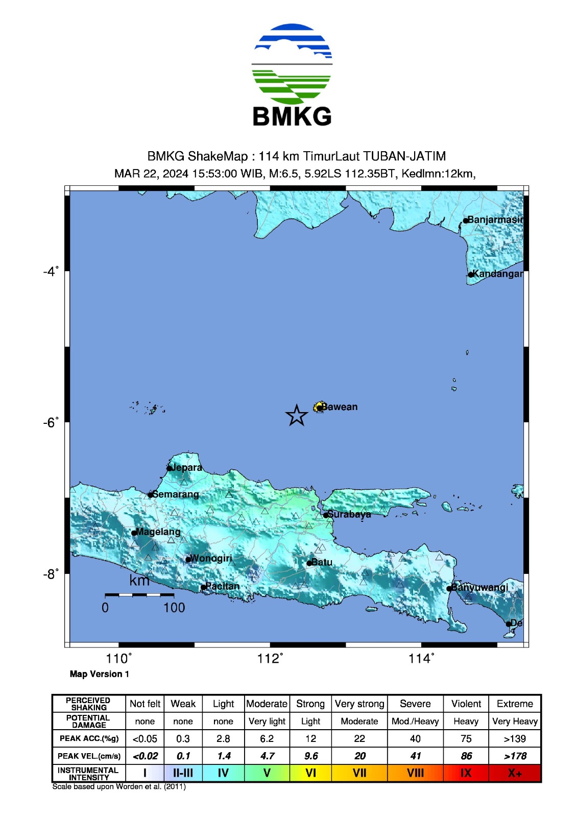 Second Quake 6.5 Hits Jawa Sea