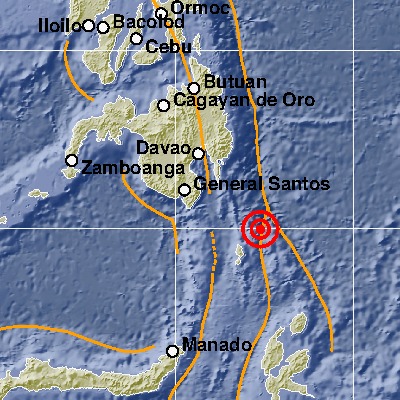 Powerful Earthquake at Philippines Sea, No Tsunami Warning