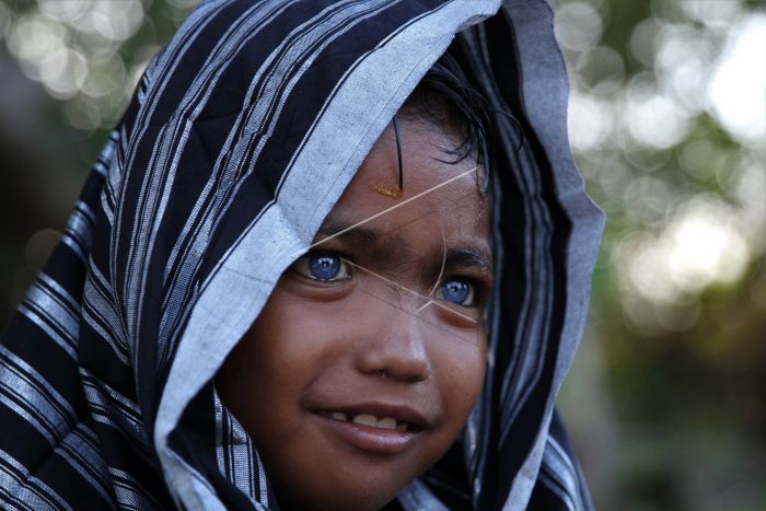 Indonesia’s Blue Eyes Child