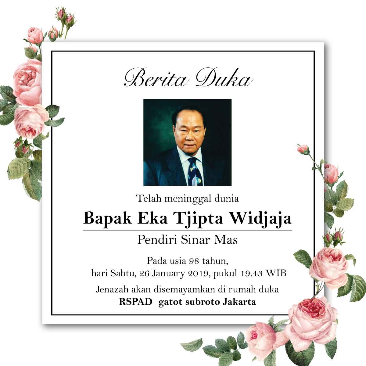 Indonesia’s Richest Eka Tjipta Widjaja Dies